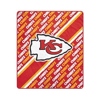 "Pegasus Kansas City Chiefs 50"" x 60"" Diagonal Lined Wordmark Ultra Soft Blanket"