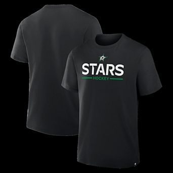 Men's Fanatics Black Dallas Stars Authentic Pro Primary T-Shirt