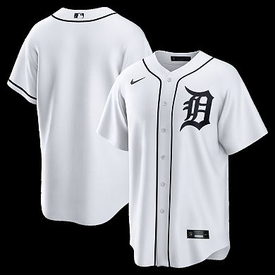 Men's Nike White Detroit Tigers Home Replica Jersey
