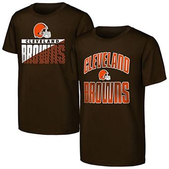 Youth Outerstuff Brown Cleveland Browns Never Quit 2-Pack T-Shirt Set