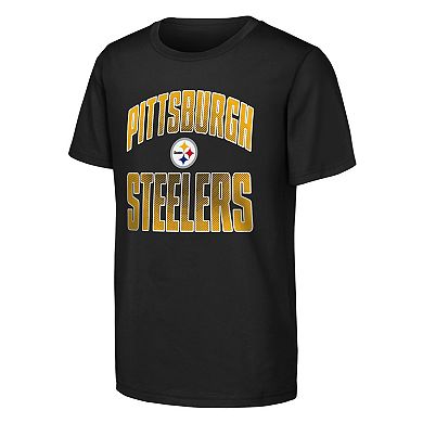 Youth Outerstuff Black Pittsburgh Steelers Never Quit 2-Pack T-Shirt Set