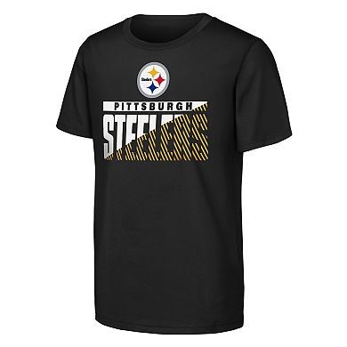 Youth Outerstuff Black Pittsburgh Steelers Never Quit 2-Pack T-Shirt Set