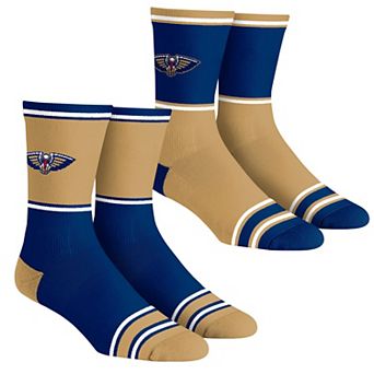 Unisex Rock Em Socks New Orleans Pelicans 2-Pack Color Block Crew Socks Set