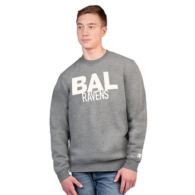Men's Starter Charcoal Baltimore Ravens Assist Sweatshirt