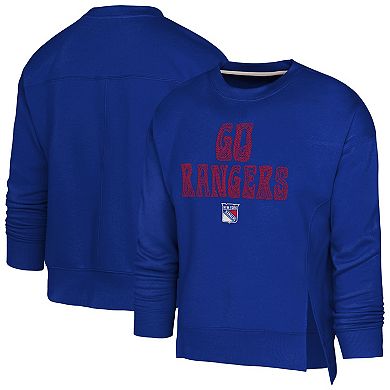 Girls Youth Outerstuff Royal New York Rangers Game Love Sweatshirt