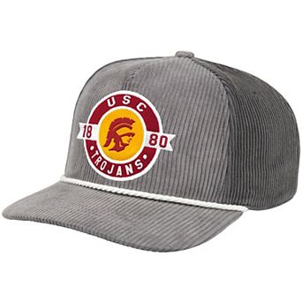 Men's Colosseum Gray USC Trojans Where's My Hat Podium Adjustable Trucker Hat