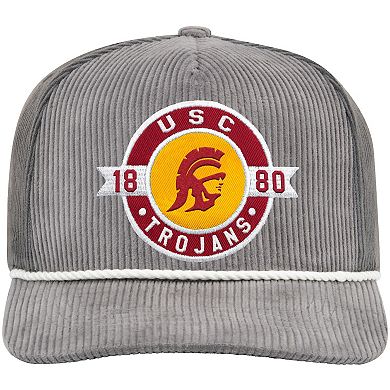 Men's Colosseum Gray USC Trojans Where's My Hat Podium Adjustable Trucker Hat