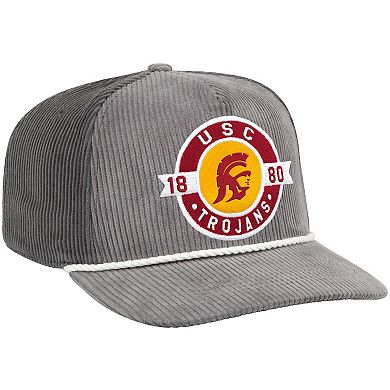 Men's Colosseum Gray USC Trojans Where's My Hat Podium Adjustable Trucker Hat