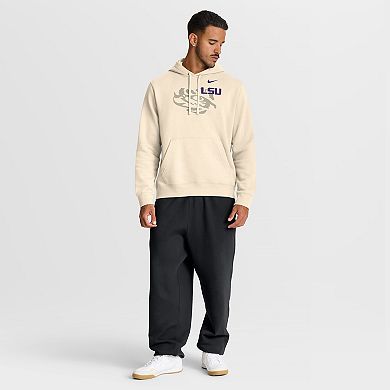 Men's Nike Cream LSU Tigers Campus Shadow Hoodie