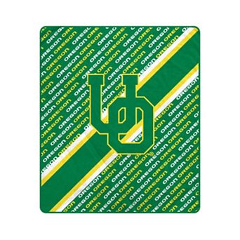 Pegasus Oregon Ducks 50" x 60" Diagonal Lined Wordmark Ultra Soft Blanket