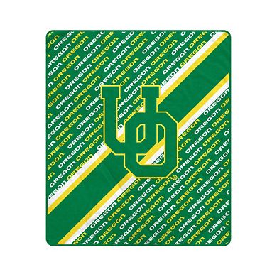 "Pegasus Oregon Ducks 60"" x 70"" Diagonal Lined Wordmark Ultra Soft Blanket"
