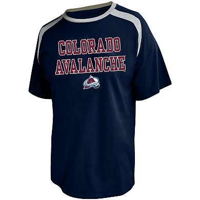Men's Profile Nathan MacKinnon Navy Colorado Avalanche Big & Tall Name & Number T-Shirt