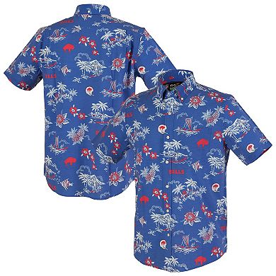 Men's Reyn Spooner Royal Buffalo Bills Kekai Performance Button-Down Shirt