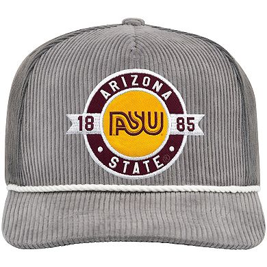 Men's Colosseum Gray Arizona State Sun Devils Where's My Hat Podium Adjustable Trucker Hat