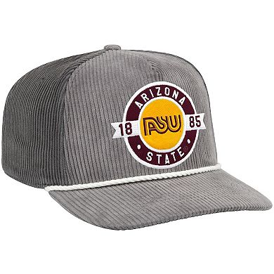 Men's Colosseum Gray Arizona State Sun Devils Where's My Hat Podium Adjustable Trucker Hat