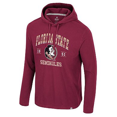 Men's Colosseum Garnet Florida State Seminoles Simoleans Washed Hoodie