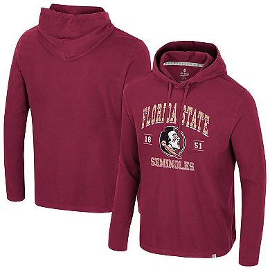 Men's Colosseum Garnet Florida State Seminoles Simoleans Washed Hoodie