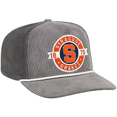Men's Colosseum Gray Syracuse Orange Where's My Hat Podium Adjustable Trucker Hat