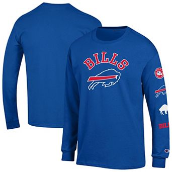 Men's Champion Royal Buffalo Bills Seal Long Sleeve T-Shirt