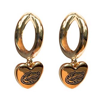 Florida Gators Hibiscus Hoop Earrings