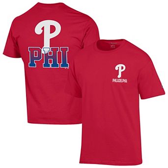 Men's Champion Red Philadelphia Phillies Jersey T-Shirt