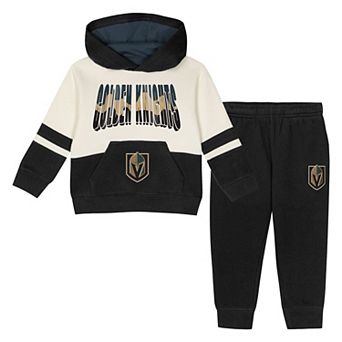 Toddler Outerstuff Black Vegas Golden Knights Chants and Cheers Fleece Hoodie and Pants Set