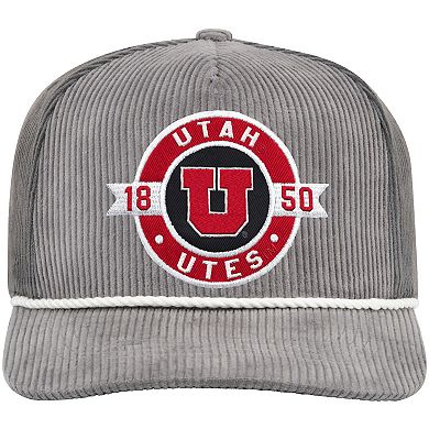 Men's Colosseum Gray Utah Utes Where's My Hat Podium Adjustable Trucker Hat