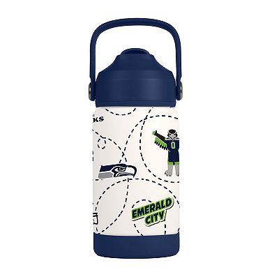 Logo Brands Seattle Seahawks 12oz. Mascot Bottle