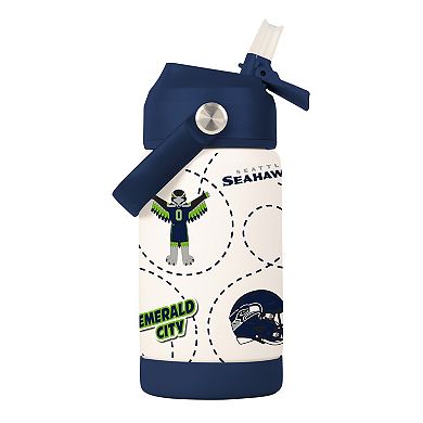 Logo Brands Seattle Seahawks 12oz. Mascot Bottle