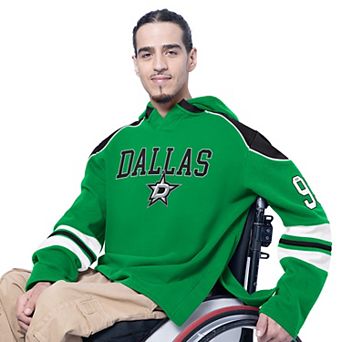 Men's G-III Sports by Carl Banks Green Dallas Stars Adaptive Wear Lord Stanley Hooded Long Sleeve T-Shirt
