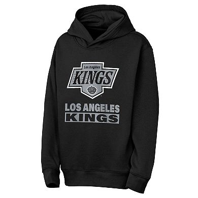 Youth Outerstuff Black Los Angeles Kings Back to Basics Hoodie