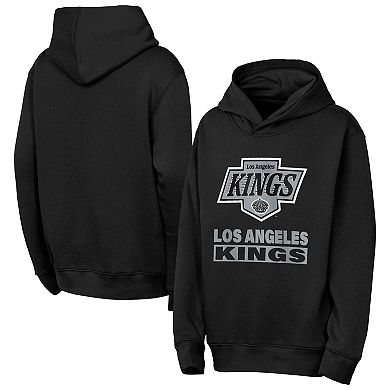 Youth Outerstuff Black Los Angeles Kings Back to Basics Hoodie