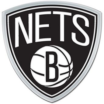 WinCraft Brooklyn Nets Colored Chrome Auto Emblem