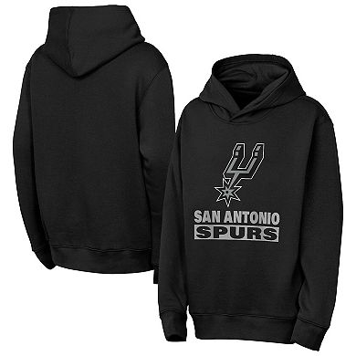 Youth Outerstuff Black San Antonio Spurs Back To The Basics Hoodie