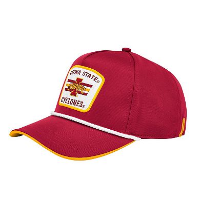 Men's Colosseum Cardinal Iowa State Cyclones Hits the Road Podium Adjustable Hat