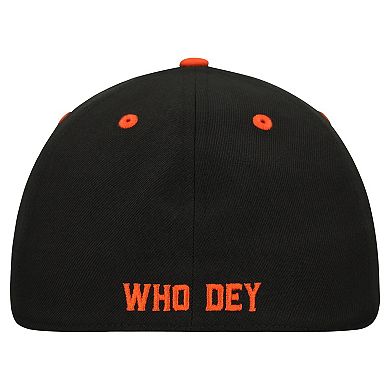 Men's New Era Black Cincinnati Bengals STREAK Season Ticket Member 39THIRTY Flex Hat