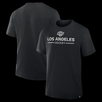 Men's Fanatics Black Los Angeles Kings Authentic Pro Primary T-Shirt