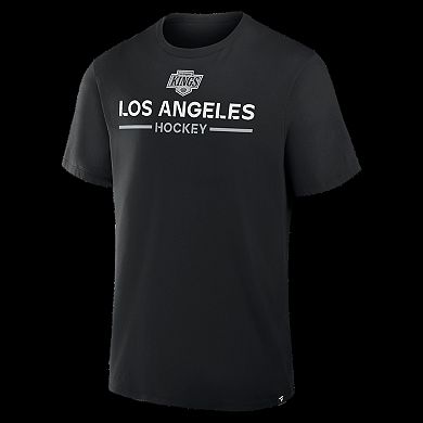 Men's Fanatics Black Los Angeles Kings Authentic Pro Primary T-Shirt