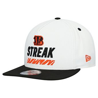Men's New Era White Cincinnati Bengals STREAK Season Ticket Member 9FIFTY A-Frame Snapback Hat