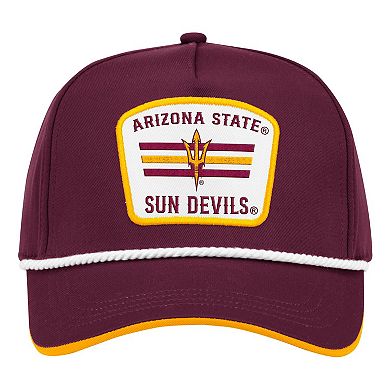 Men's Colosseum Maroon Arizona State Sun Devils Hits the Road Podium Adjustable Hat