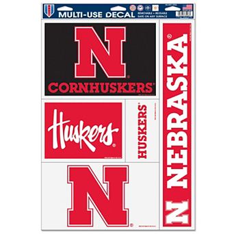 WinCraft Nebraska Huskers Primary 11'' x 17'' Multi-Use Decal Sheet