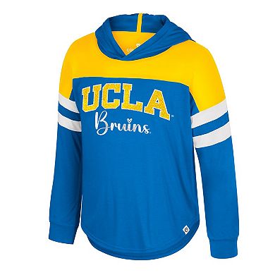 Girls Youth Colosseum Blue UCLA Bruins Reflection Hoodie Long Sleeve T-Shirt