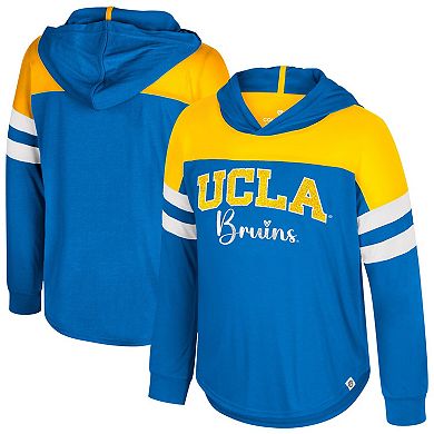 Girls Youth Colosseum Blue UCLA Bruins Reflection Hoodie Long Sleeve T-Shirt