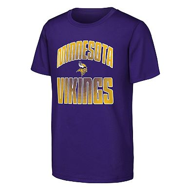 Youth Outerstuff Purple Minnesota Vikings Never Quit 2-Pack T-Shirt Set