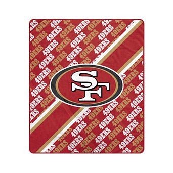 "Pegasus San Francisco 49ers 50"" x 60"" Diagonal Lined Wordmark Ultra Soft Blanket"
