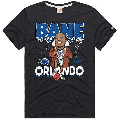 Unisex Homage Desmond Bane Charcoal Orlando Magic Signature Tri-Blend T-Shirt