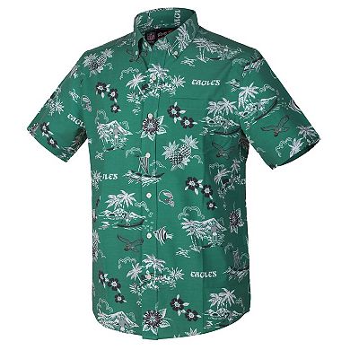 Men's Reyn Spooner Green Philadelphia Eagles Kekai Performance Button-Down Shirt