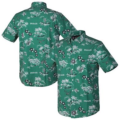 Men's Reyn Spooner Green Philadelphia Eagles Kekai Performance Button-Down Shirt