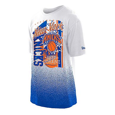 Men's New Era White New York Knicks Injection Sport Classics T-Shirt