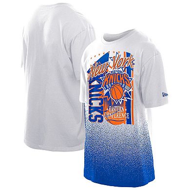 Men's New Era White New York Knicks Injection Sport Classics T-Shirt